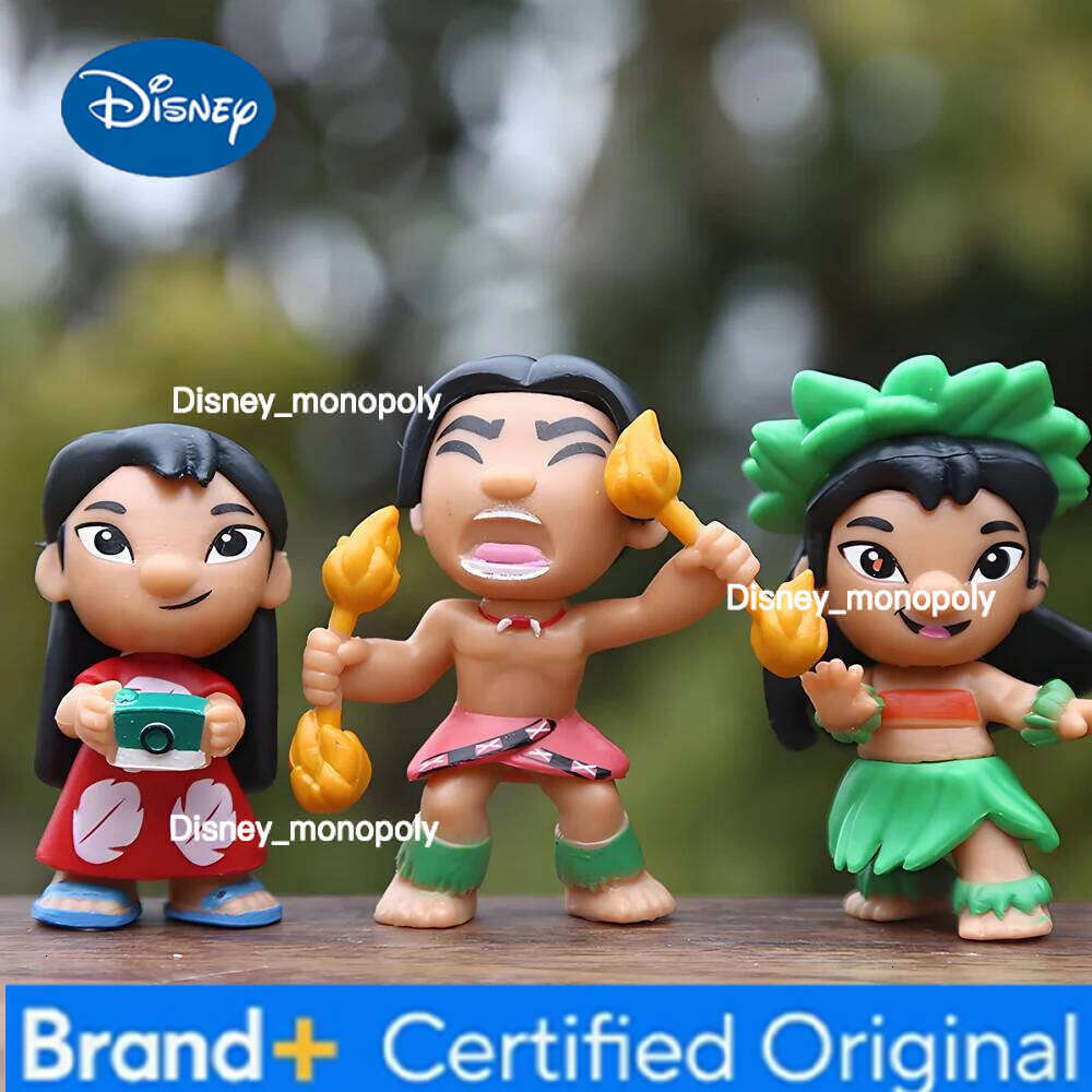 Disney 12pcs/set Stitch Scrump Lilo 5-7cm PVC Anime Figure Cartoon Characters Collectible Model Toys for Kids H260105 H260105