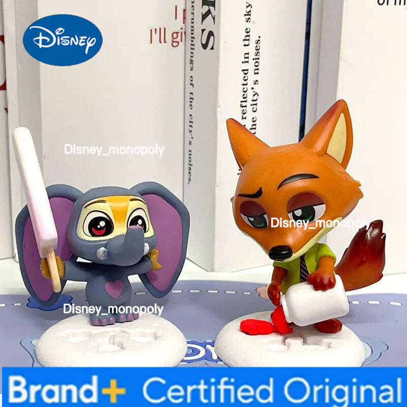 Disney 2026 Popular New Crazy Zootopia Fox Nick Rabbit Judy Handmade Surrounding Doll Table Ornament Children's Toy Gift H260105 H260105