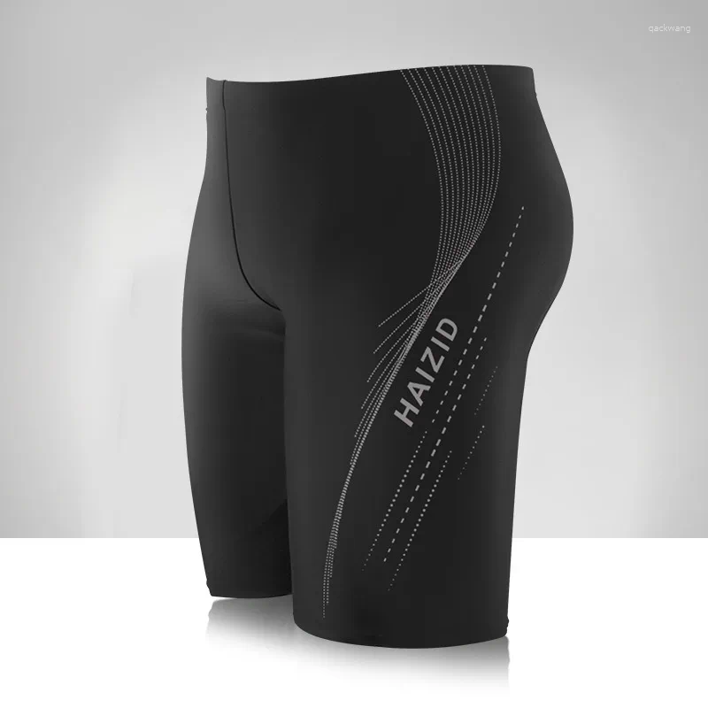 Men's Swimwear Swimming Trunks Quick Dry Elasic High Waist Beach Boxer Shorts Slim Fit Breathable Surfing Bathing Z260313