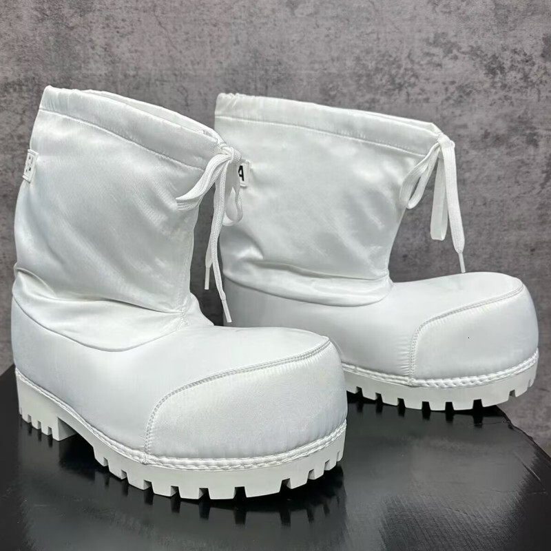 STAOXINDIKE Thick-Soled Height-Increasing Chunky Snow Boots for Women 2024 Winter New Waterproof Non-Slip Ugly-Cute Ski Boots Thickened Warm Cotton Bo