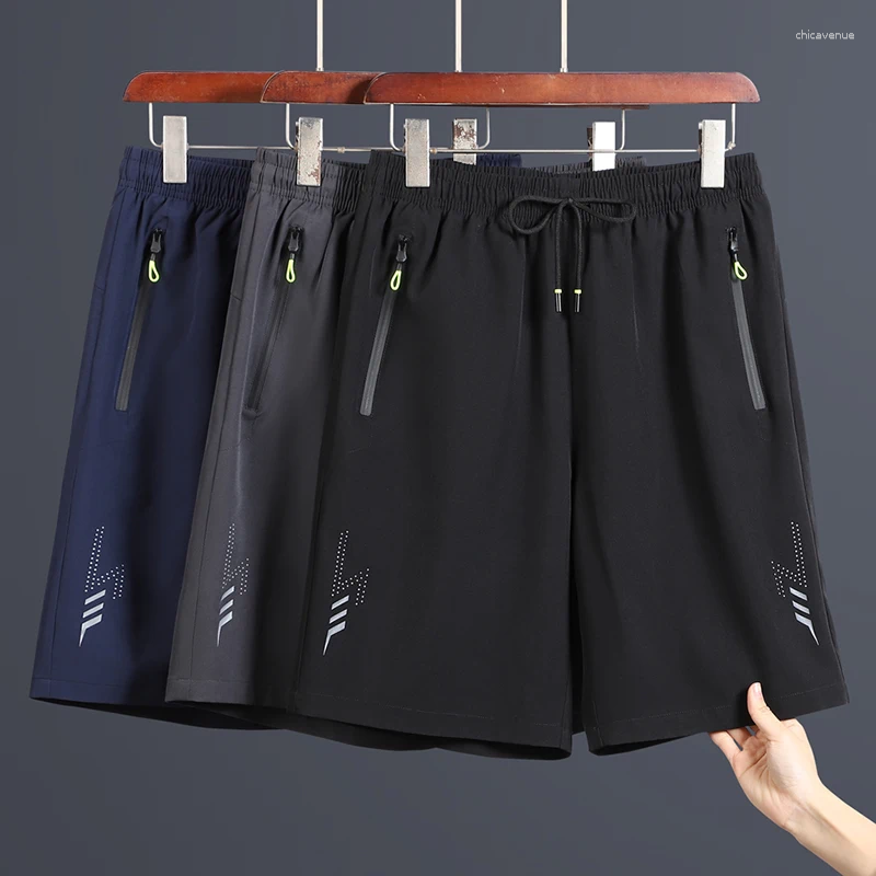 Men's Shorts Sports Summer Thin Ice Silk Pants Casual Loose Fit