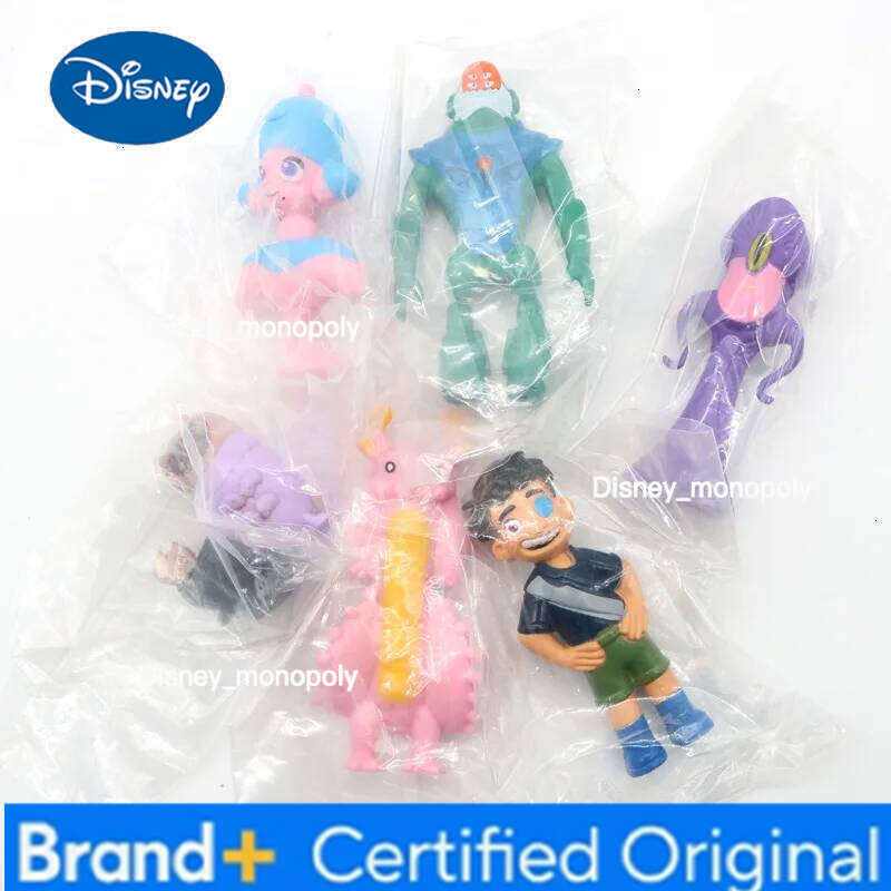 Disney 6pcs Elio Sols Action Figures Kawaii Ornament Car Model Doll Kids Cosplay Classic Toys Home Decor Children Birthday Gift H260105 H260105