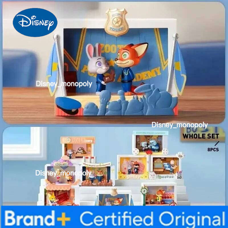 Disney Zootopia Memorable Moments Blind Box, 6 Scenes Figures, Character Model Gift Set Office Desk Decor Collection H260105