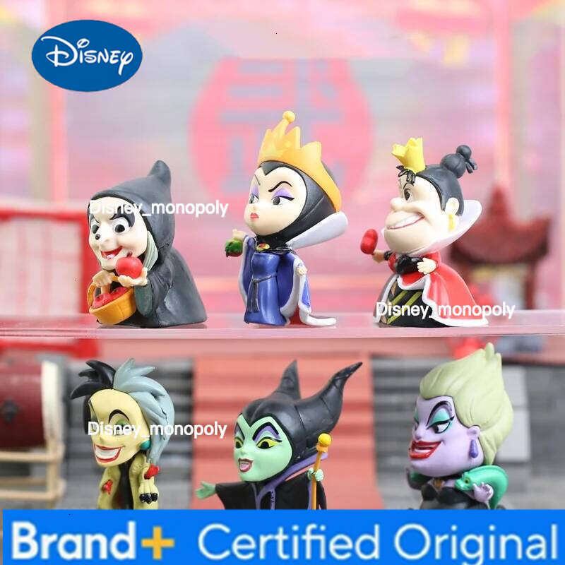 Disney Anime Villain Queen Cruella Maleficent Evil Witch Action Figure Collection Model Doll Toys Kids Birthday Christmas Gift H260105 H260105