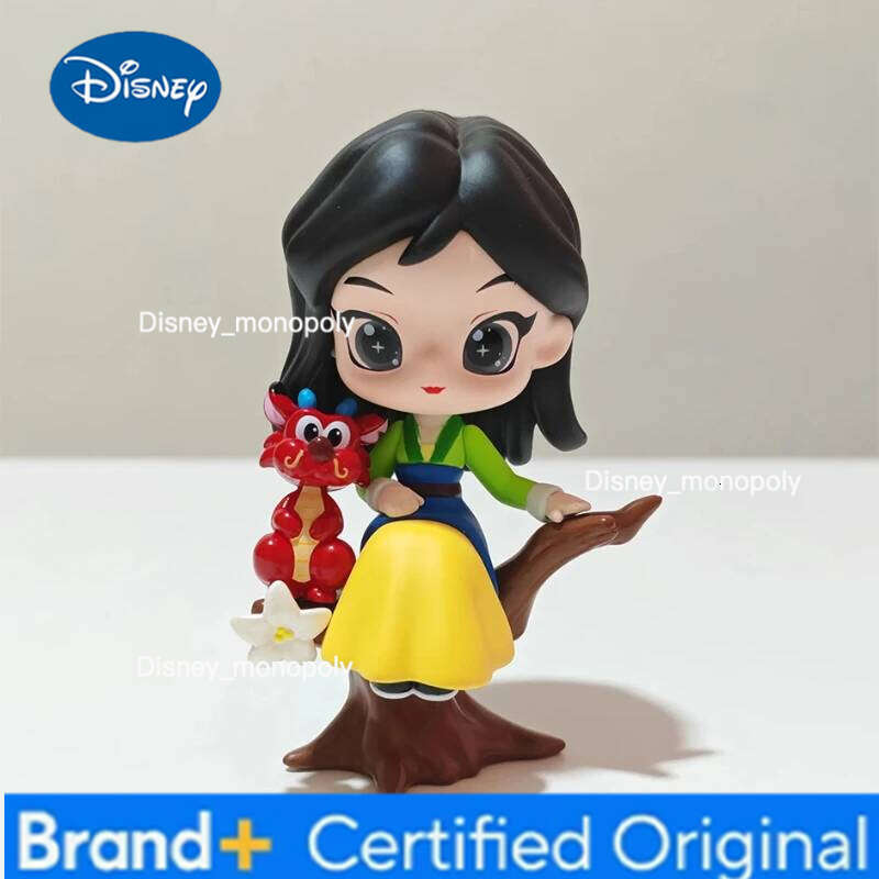 Disney and Mushu Dragon Hot Movies Mulan Princess Action Figure Fashion Trendy Toys Kawaii Birthday Gift H260105