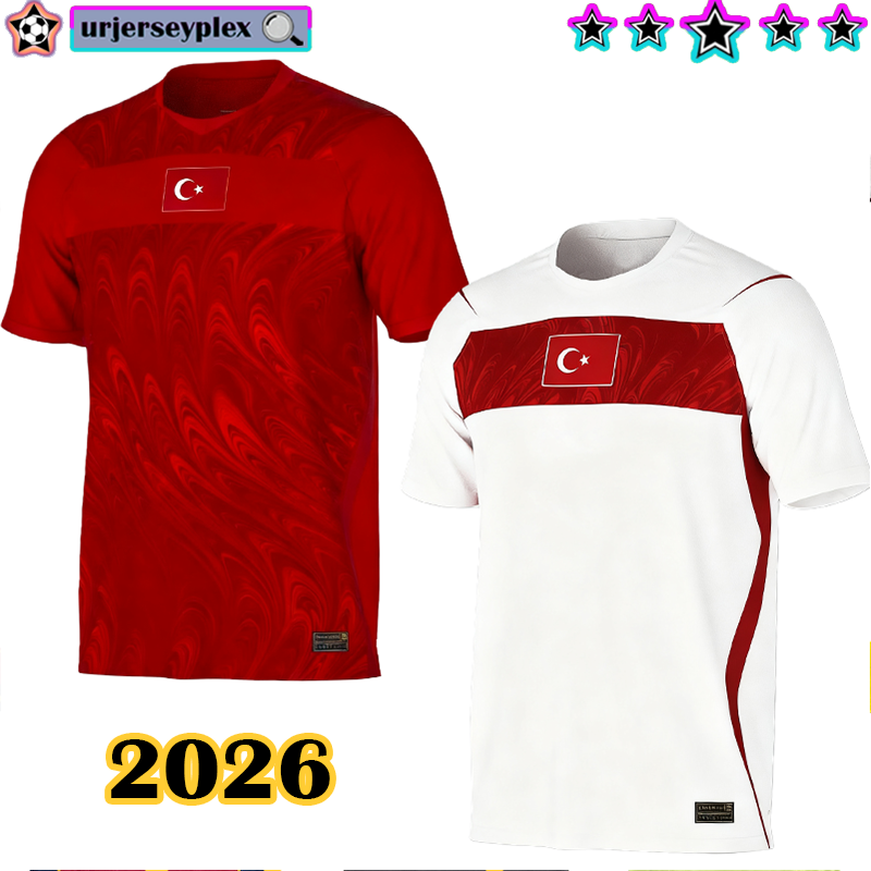 2026Turkey Football Team J3333erseys 2026 World Cup 3XL 4XL Merih Demiral Home Away Authentic Player Customizations 2026
