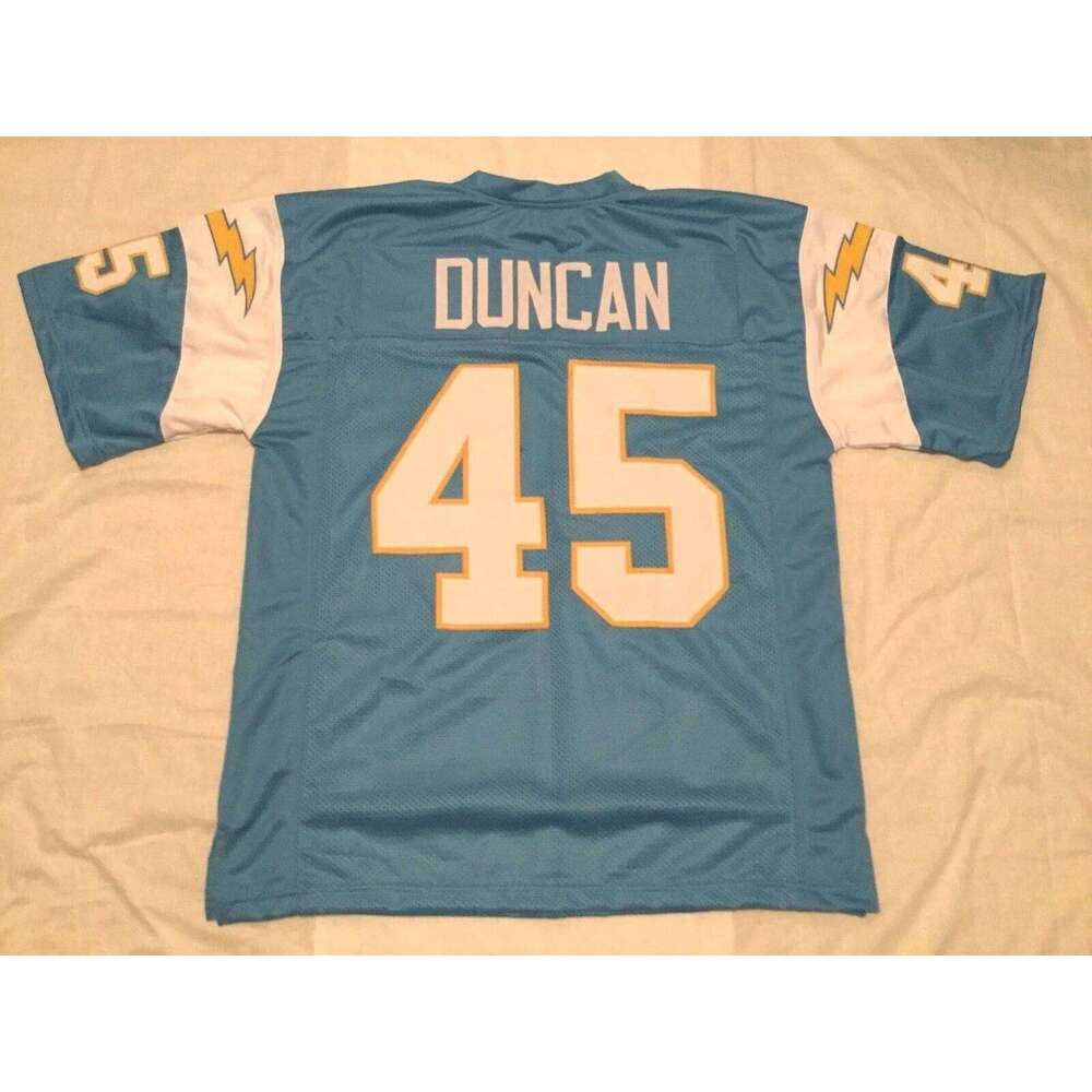 CUSTOM Sewn Stitched Speedy Duncan Powder Blue Football Jersey Add any name number size XS-5XL 6XL
