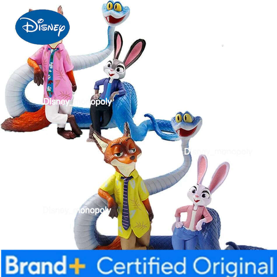 Disney New 18CM Crazy Animal City Judy Hopps Nick Wilde PVC Action Figurine Model Anime Desk Ornament Cartoon Doll Christmas Gifts H260105 H260105