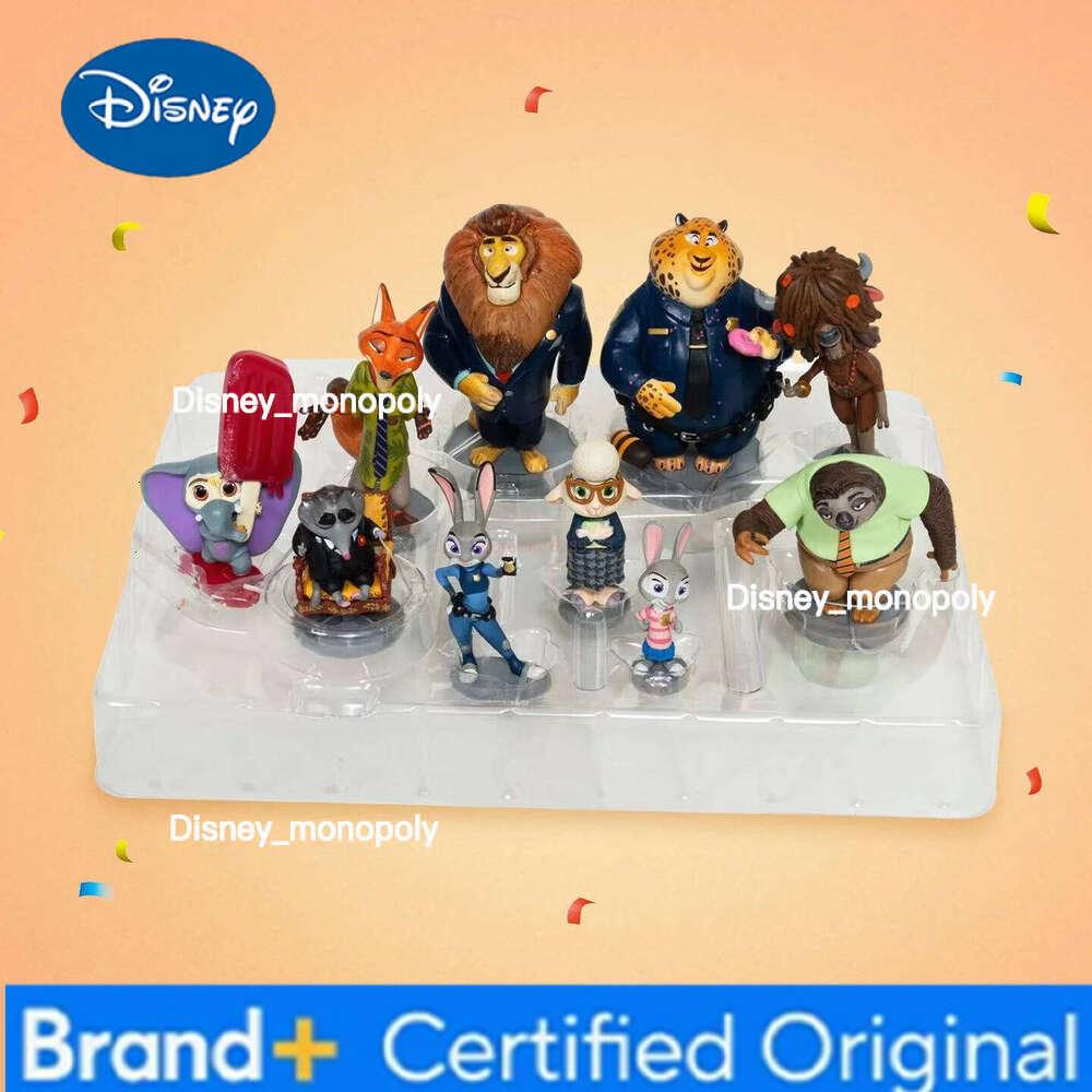 Disney Official Zootopia Nick Judy Handmade Toy Gift Box Ornament for Boys and Girls' Birthday Gifts H260105 H260105