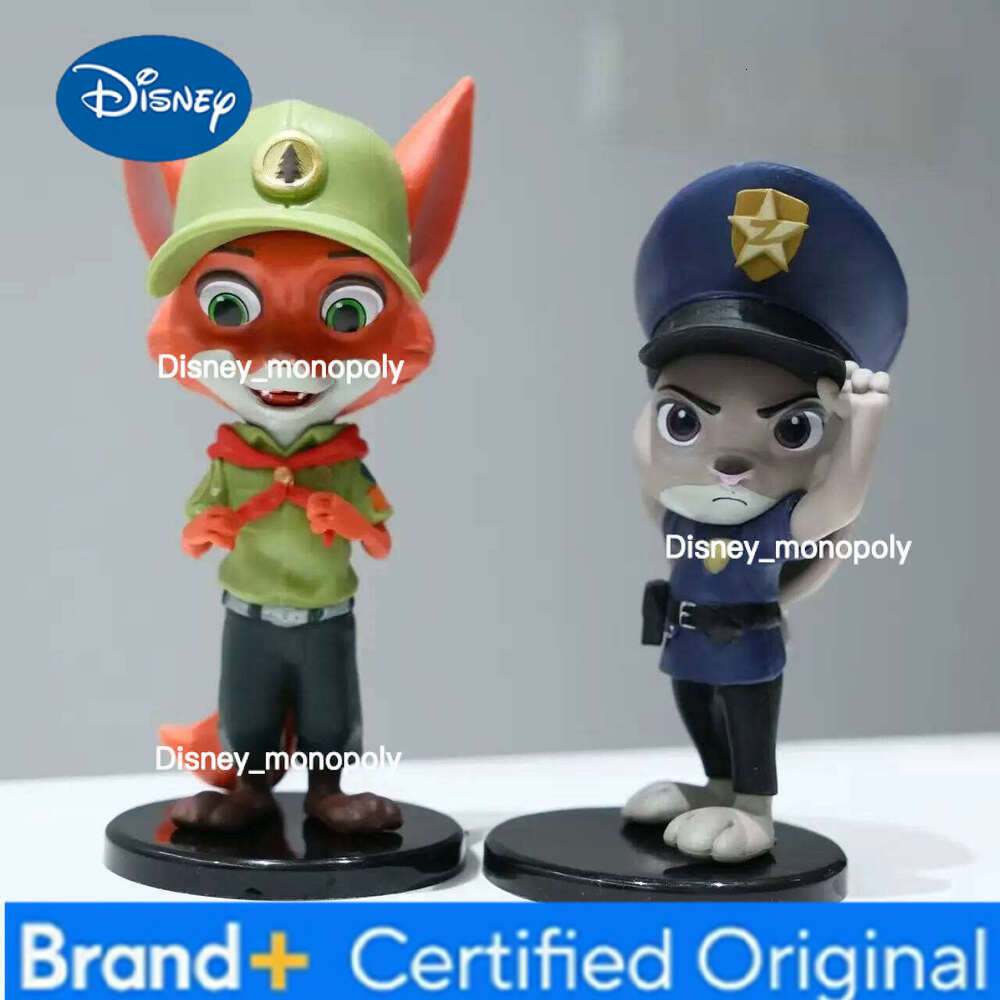 Disney Zootopia Judy Nick Fox Figurine Set - Bagged Collectible Toys For Boys And Girls Birthday Gift Action Figures Display H260105