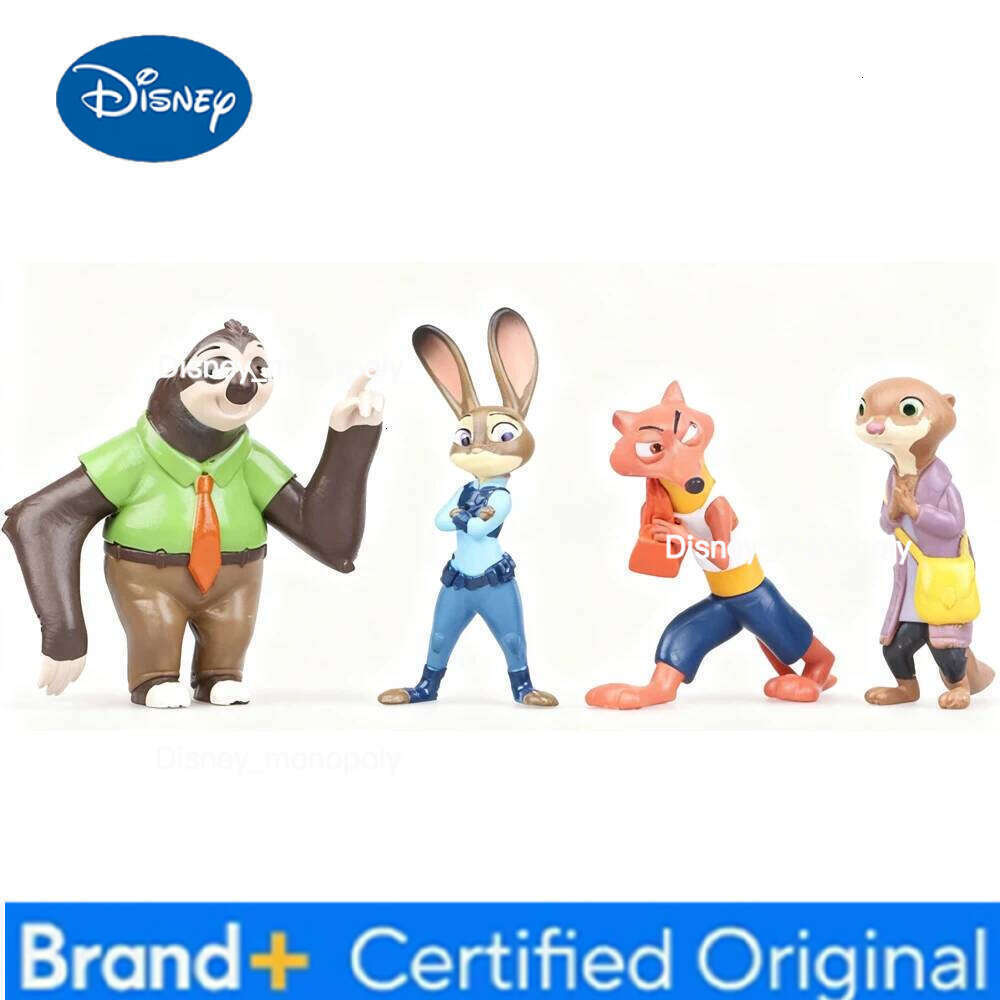 Disney ##12pcs/set Zootopia Animals Action Figure Toys Rabbit Judy Hopps Fox Nick Wilde Movie Kids Gift Collection Figures H260105