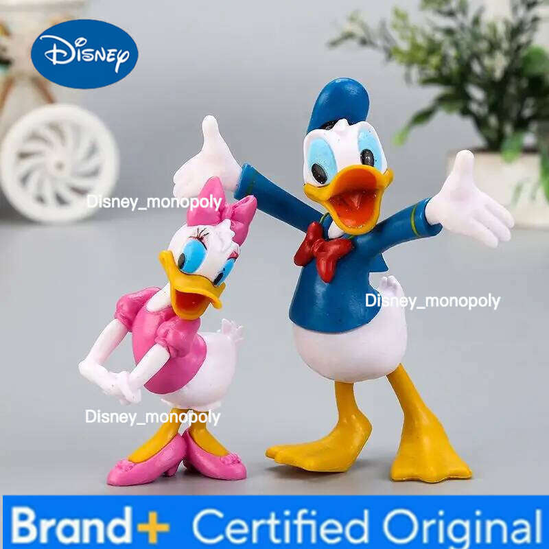 Disney Goofy Pluto Mickey Minnie Donald duck Daisy cute cartoon doll model decorative ornaments anime figures children's plastic toys H260105