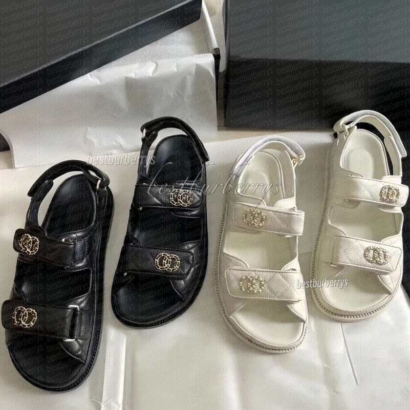 Designer Women sandale Calfskin Dad shoes Sandals Quilted Designer Sandles Shoes Platform Flats Low Heel Wedge Diamond Buckle Sandal Slip On Ankle Strap Flip Flop