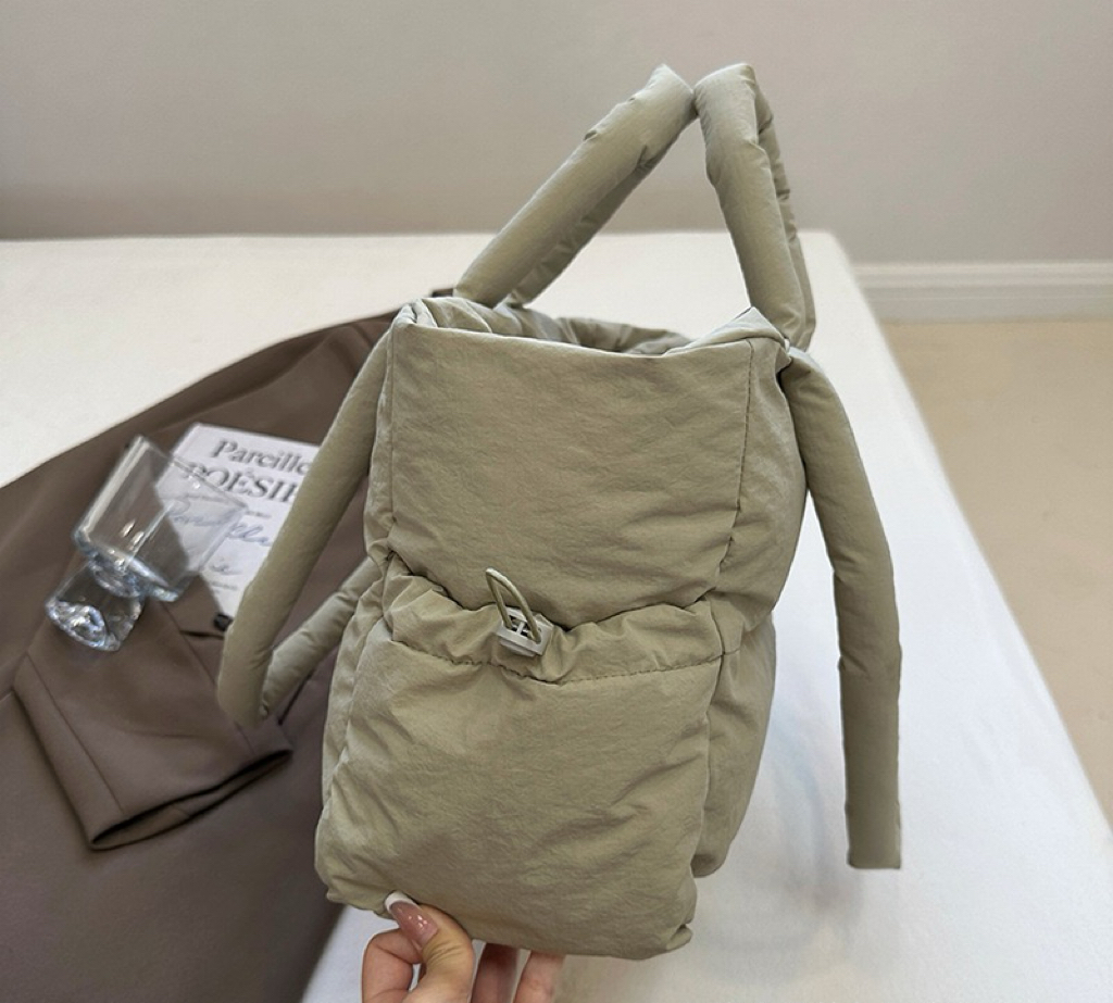 Style Handbag for Women Large Capacity Crossbody Shoulder Macaron Color Cloud Down Bag x Durable Quality Everyday Tote 1100368158