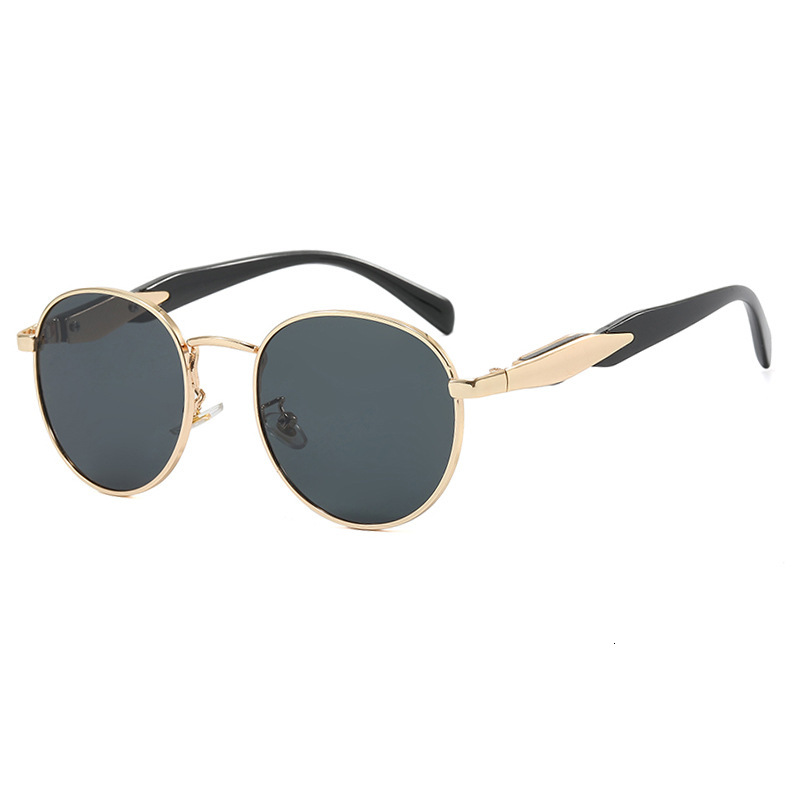 Fashionable Round-frame Designer Sunglasses New Fashionable Metal Sunglasses In 2025 Vintage-style Women's Sunglasses Classic Men's Sunglass