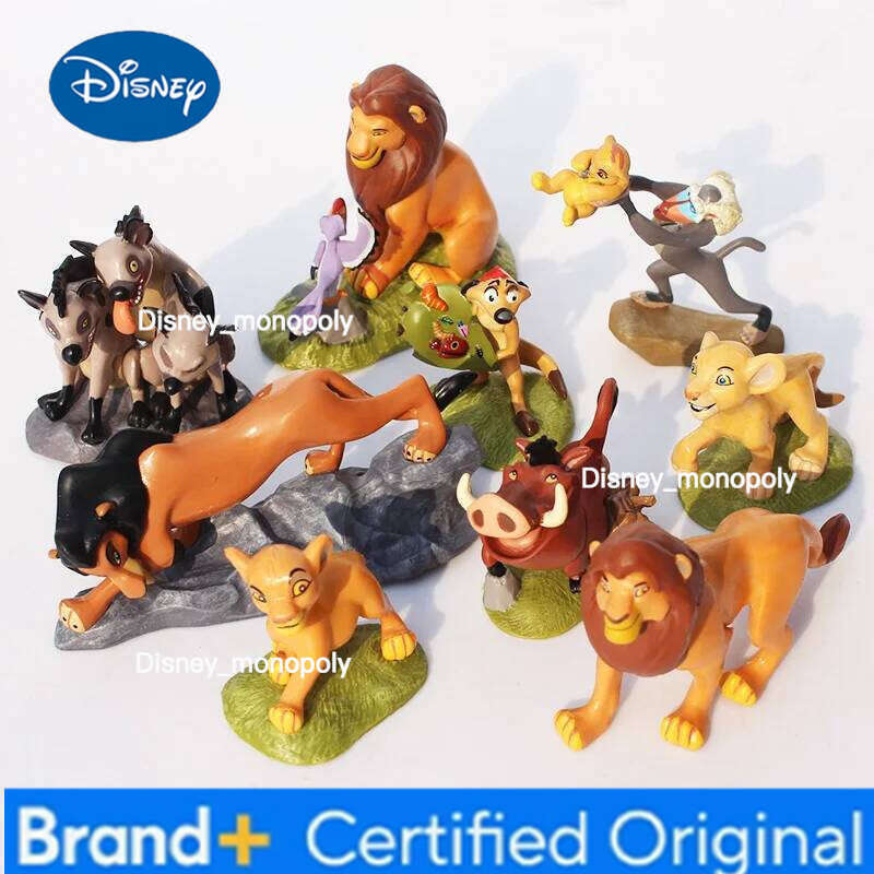 Disney 9pcs/set 4.5-8.5CM The Lion King Simba Nala Timon action Figure model Anime Figures Xmas gift for the children H260105
