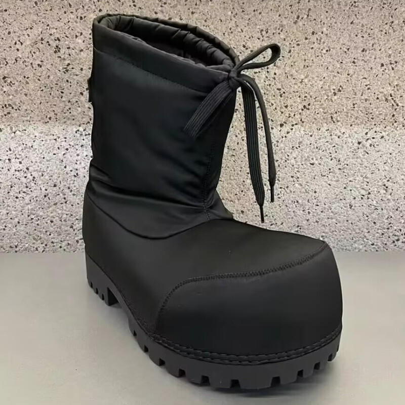 STAOXINDIKE Thick-Soled Height-Increasing Chunky Snow Boots for Women 2024 Winter New Waterproof Non-Slip Ugly-Cute Ski Boots Thickened Warm Cotton Bo