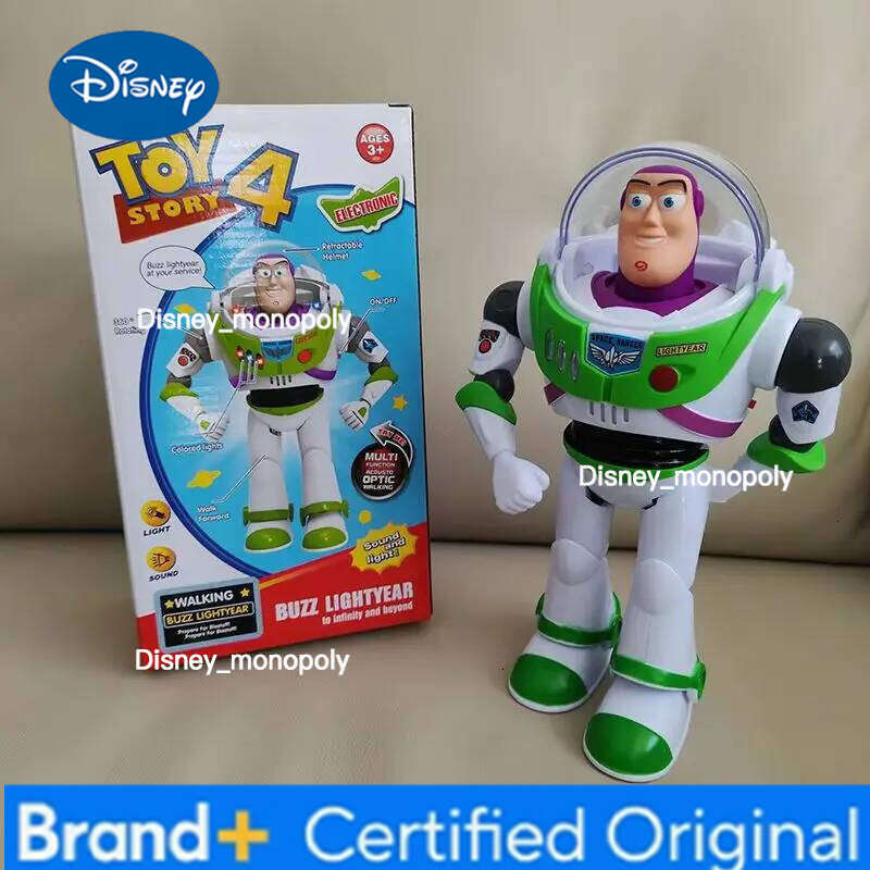Disney New In Stock Story Buzz Lightyear Electric Walking Robot Doll Action Figure Pixar Model Toy Suitable For Kids Birthday Gift H260105