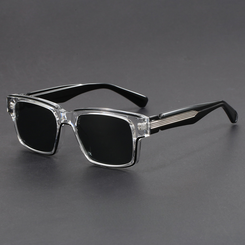Men's Designer New Vintage Style Rectangular Frame Sunglasses Luxury Women's Fashion Sunshade Sunglasses UV Protection Function Fashion Tren