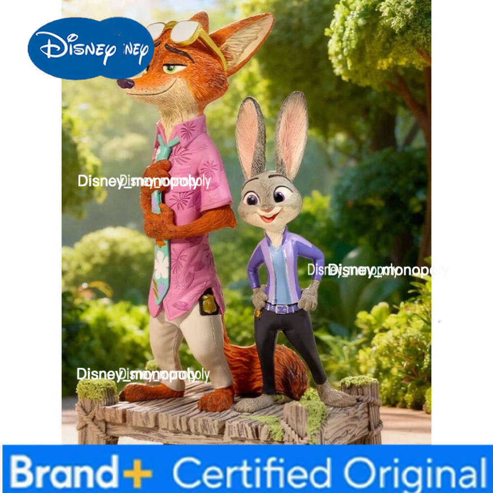 Disney New Zootopia 2 Figure Anime Judy Hopps And Nick Wilde Action Figurine Model Doll Collection Pvc Statue Toys H260105 H260105