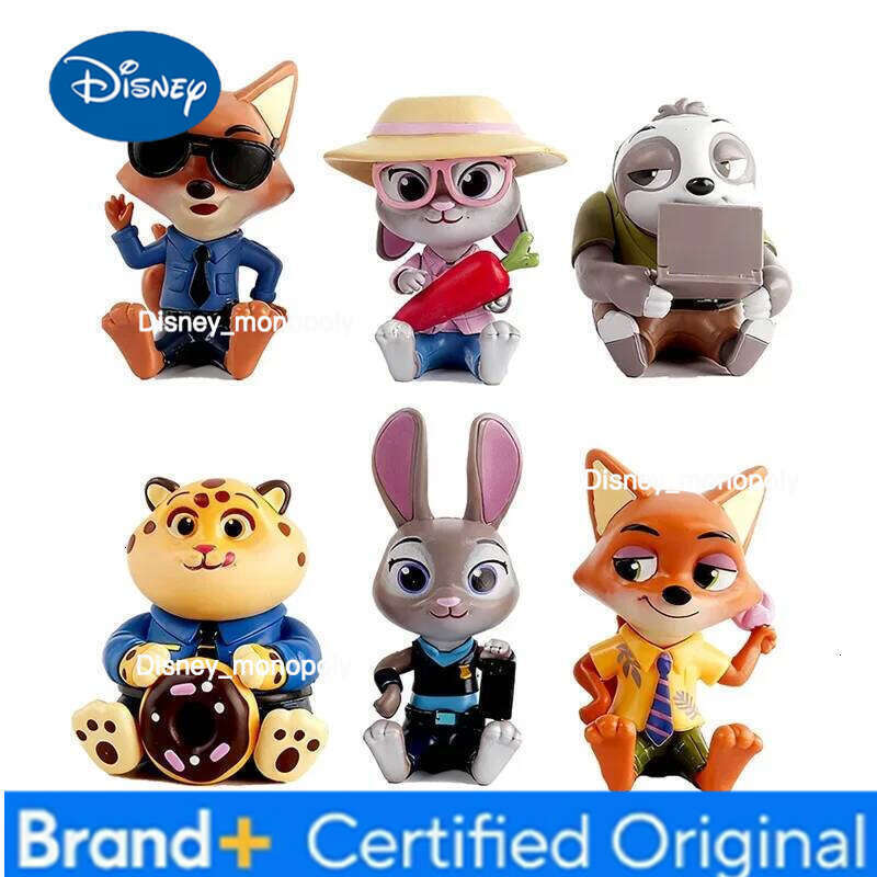 Disney Zootopia Series Good Sitting Blind Box Judy and Nick Story Trendy Collectible Figure Gift Desktop Decoration Ornament H260105