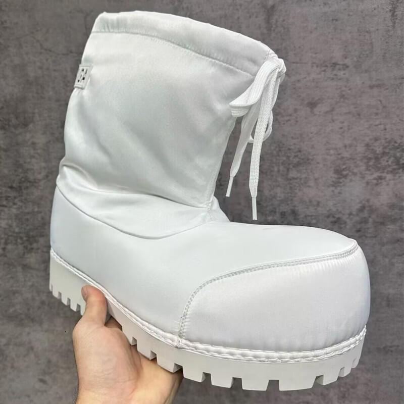 STAOXINDIKE Thick-Soled Height-Increasing Chunky Snow Boots for Women 2024 Winter New Waterproof Non-Slip Ugly-Cute Ski Boots Thickened Warm Cotton Bo