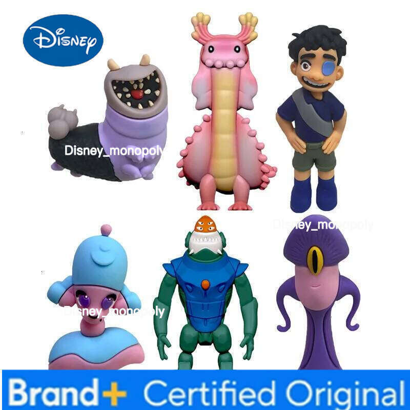 Disney 6pcs Elio Sols Action Figures Kawaii Ornament Car Model Doll Kids Cosplay Classic Toys Home Decor Children Birthday Gift H260105 H260105