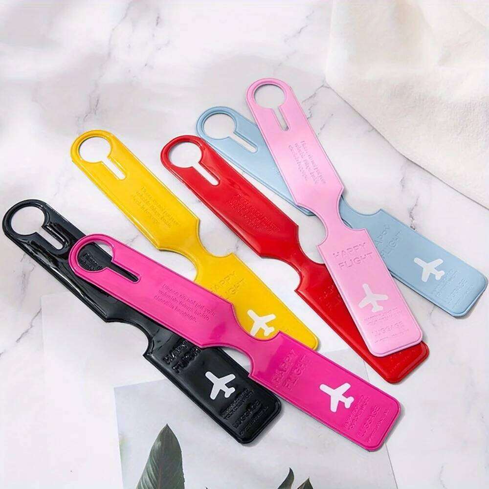 6Pcs Accessories Mixed Color Anti Loss Identification Tags, Durable Airplane Tag, Travel Luggage Tag