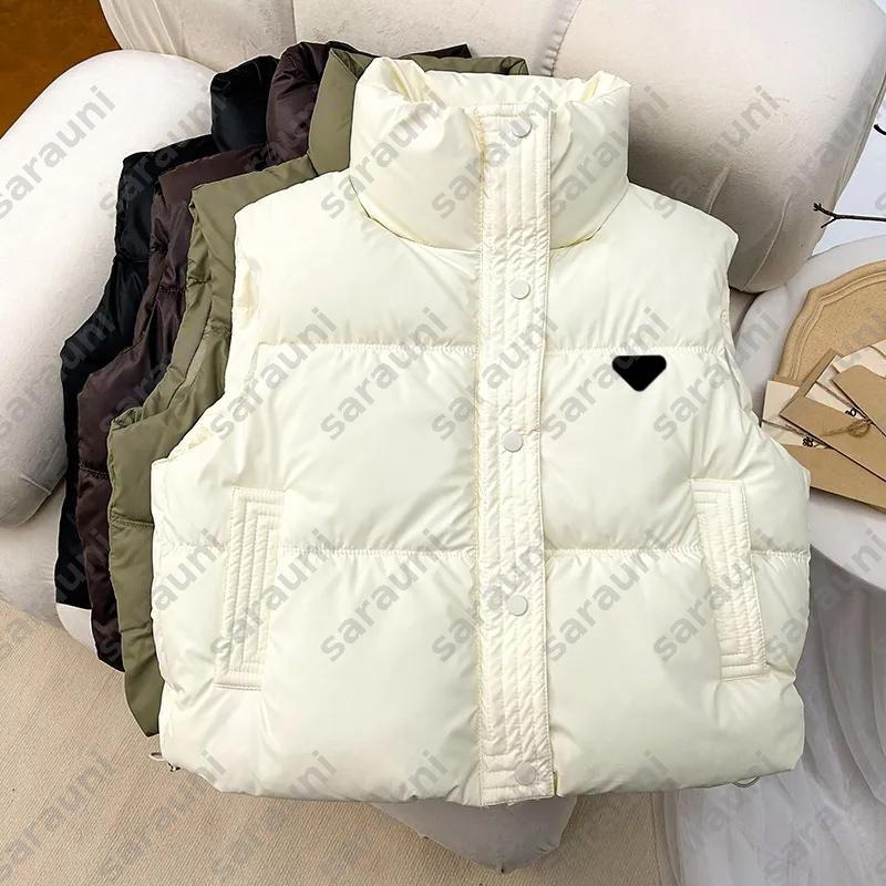 Designer Womens Coat Down Cotton Vests Jackets Fashion Vests Jackets Short Vest Zipper Windbreaker Pocket Lady Warm Coats Womens Designer Clothes