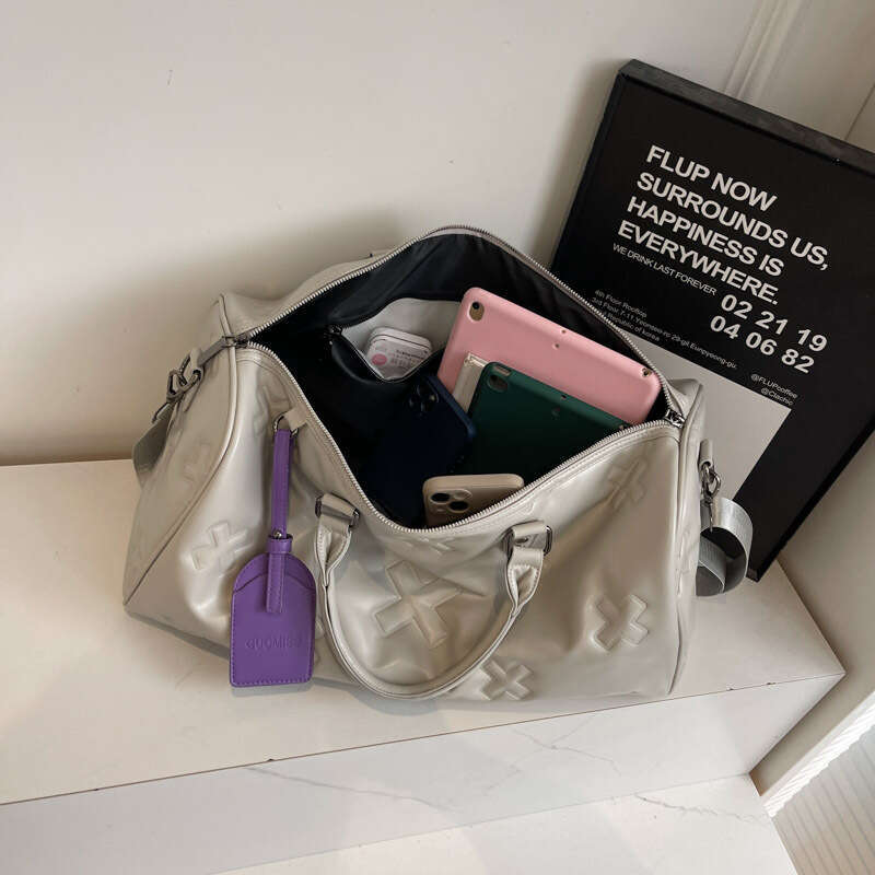 New Arrival Carry-On Luggage Handbag Soft Leather Gym for Women Fashionable Large Capacity Wet and Dry Separation Travel Bag - view 5
