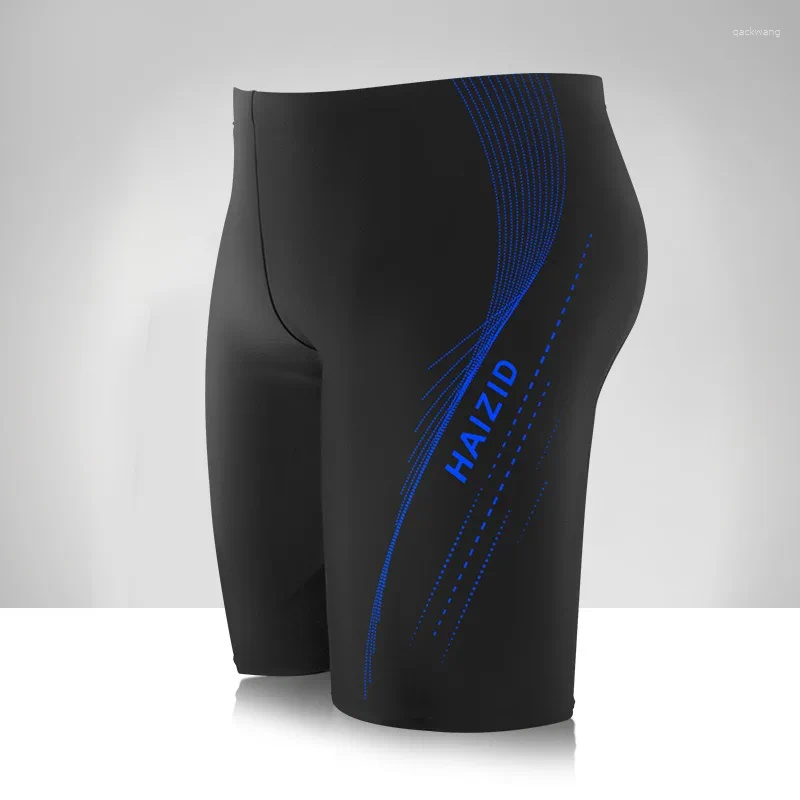 Men's Swimwear Swimming Trunks Quick Dry Elasic High Waist Beach Boxer Shorts Slim Fit Breathable Surfing Bathing Z260313