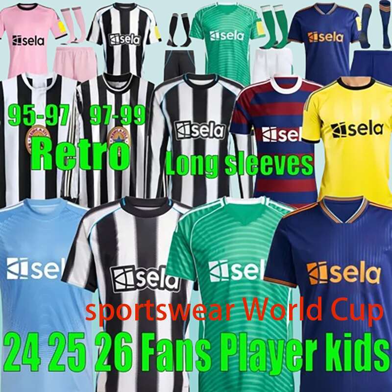 24 25 26 BRUNO G TONALI soccer jerseys JOELINTON GORDON newcastle 2025 2026 BARNES MURPHY BURN Retro Football Shirt Home away Player fans Adult and Child Se
