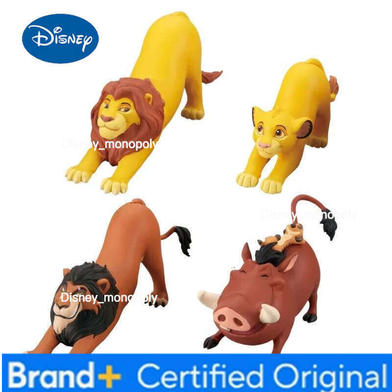Disney Hot The Lion King Stretching Figure Nobism Twisted Egg Simba Mufasa Anime Peripherals Model Deco Ornament Doll Boys Gifts H260105