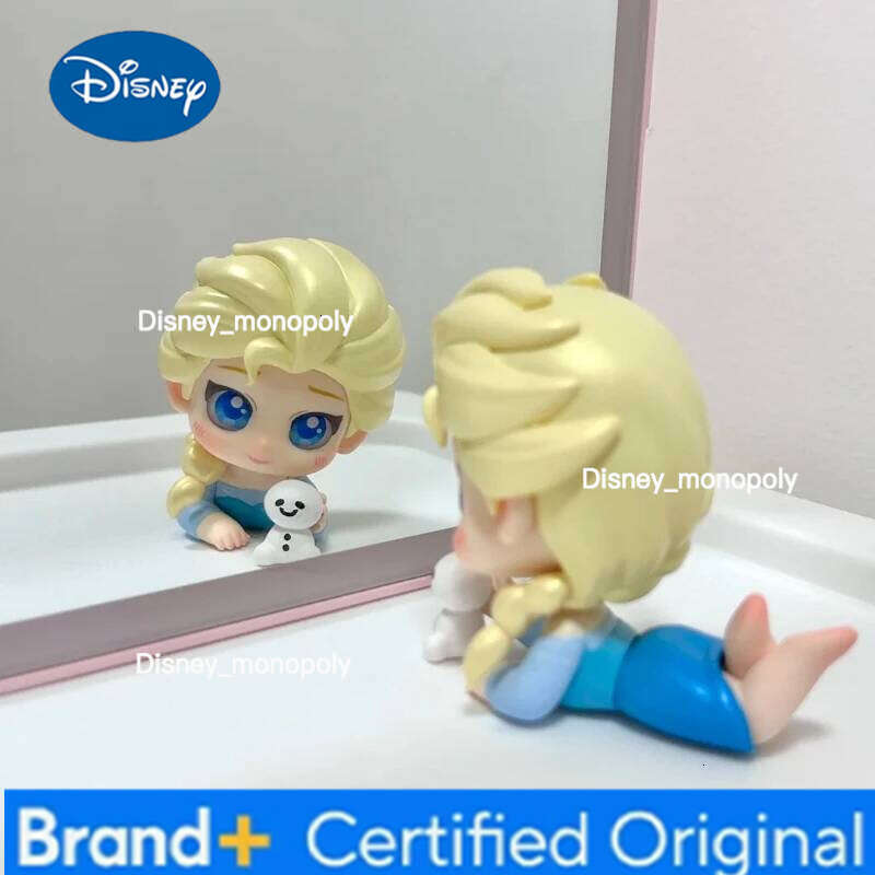 Disney Genuine Princess Afternoon Break Series Blind Box Cartoon Anime Elsa Mermaid Ariel Figure Decoration Girls Birthday Gifts H260105