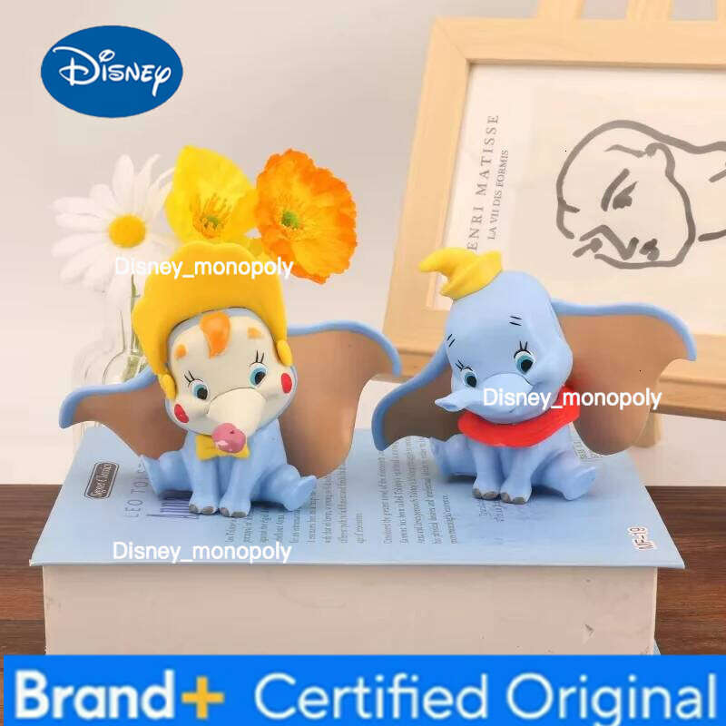 Disney Dumbo Elephant Action Figure Cartoon Cake Cute Car Ornaments Girl Birthday Gifts Desktop Ornament Home Decoration H260105