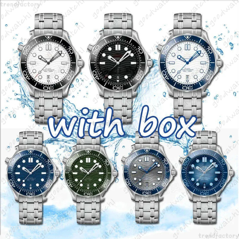 Designer Omage Watch 150M 300M OME 007 Sea Master Omgs AAA High Quality Watches Stainless Steel Rubber Strap Quartz Machine Waterproof Mechanical Wristwatches 5D7