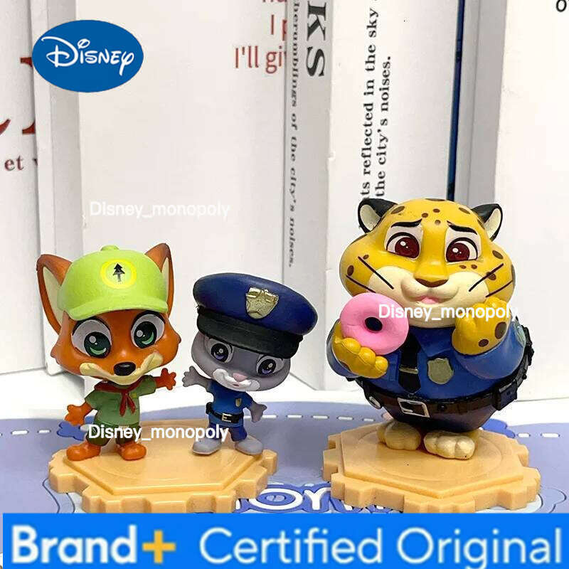 Disney New Crazy Zootopia Fox Nick Rabbit Judy Handmade Surrounding Doll Table Ornament Children's Toy Gift H260105 H260105