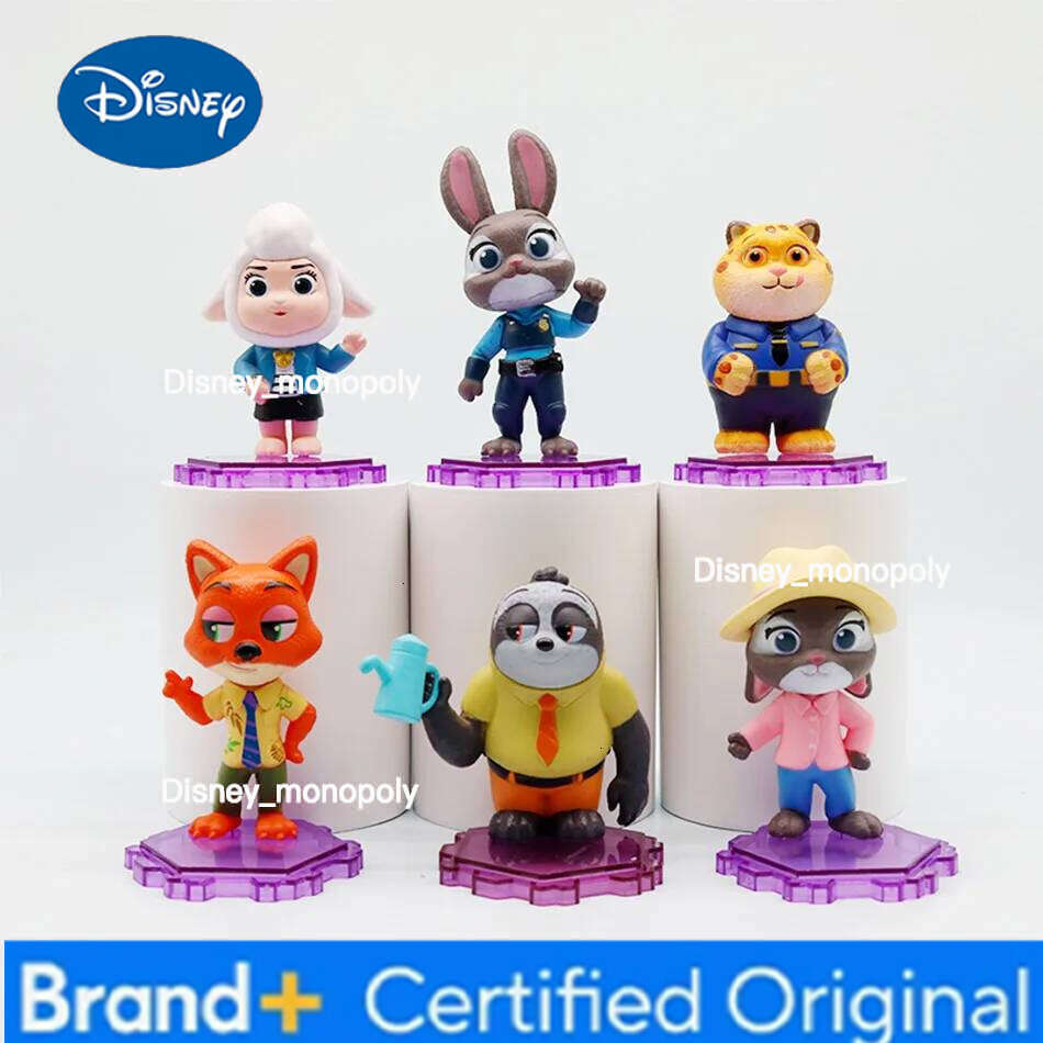 Disney 6PCS Figurines - PVC Desktop Judy Nick Exquisite Version Model Decor | Anime Merch & Perfect Holiday Gift Zoo-2 H260105 H260105