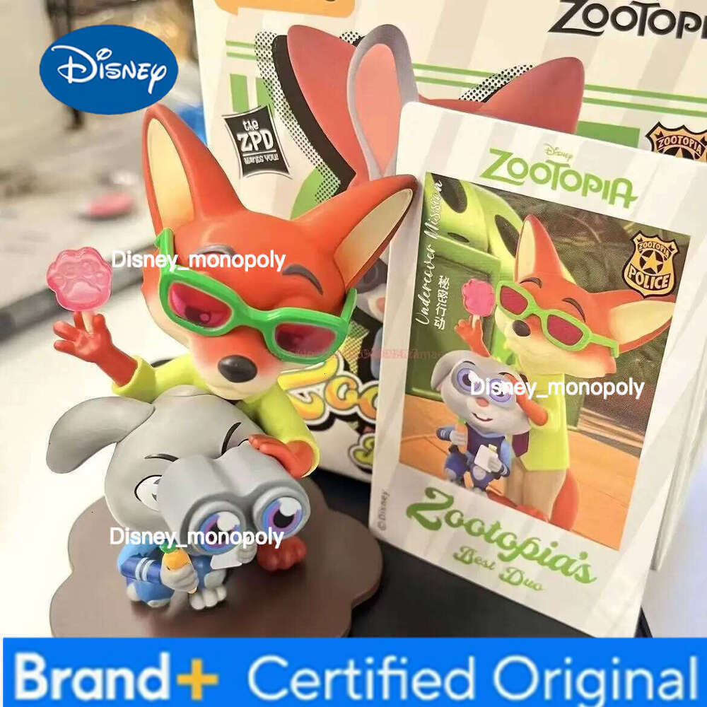 Disney In Stock 52TOYS Zootopia Blind Box Best Partners Series Anime Figures Trendy Ornaments Collection Girl Boy Birthday Xmas Toy H260105 H260105