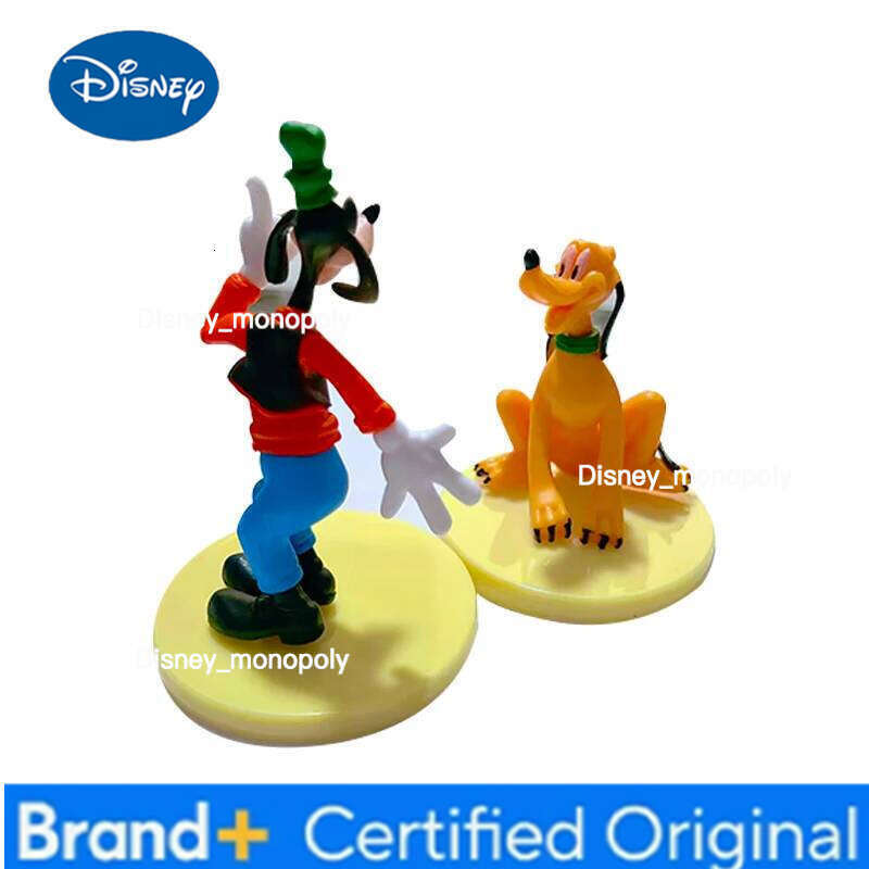 Disney 6PCS Cartoon Character Minnie Mouse Model Goofy Donald Duck Figurine Children's Toy Christmas Gift H260105