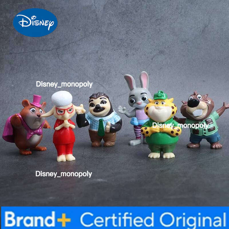 Disney 12pcs/Set Zootopia 2 Action Figure Toy Judy Rabbit Nick Fox Series Anime Figurine Desktop Ornaments Gifts H260105 H260105