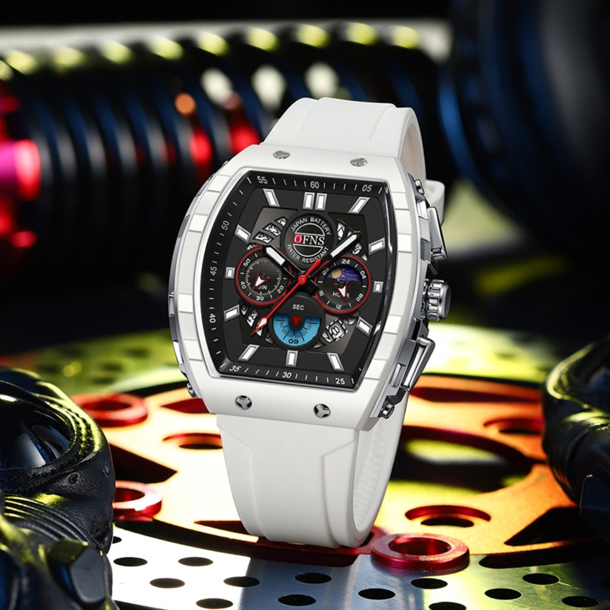 2026 Luxury Watch Men Anti-scratch Tonneau Waterproof Multi-Function Watch Trendy Calendar 3-eyes 6-pin Watch Original Watch Design Watch Factory Dire