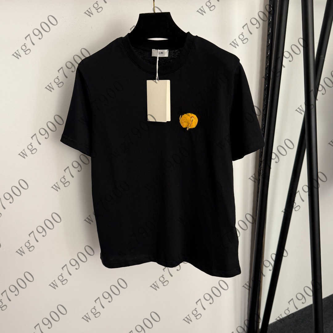 Top women shirt casual girls T-shirt designer clothes women embroidered cotton short sleeved T-shirt Lady clothes s-xl A694X14N016