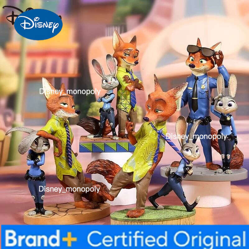 Disney Official Zootopia Judi Nick Decorative Handwork Presents A Boy and Girl'S Birthday Desktop Ornaments Model Gift H260105 H260105