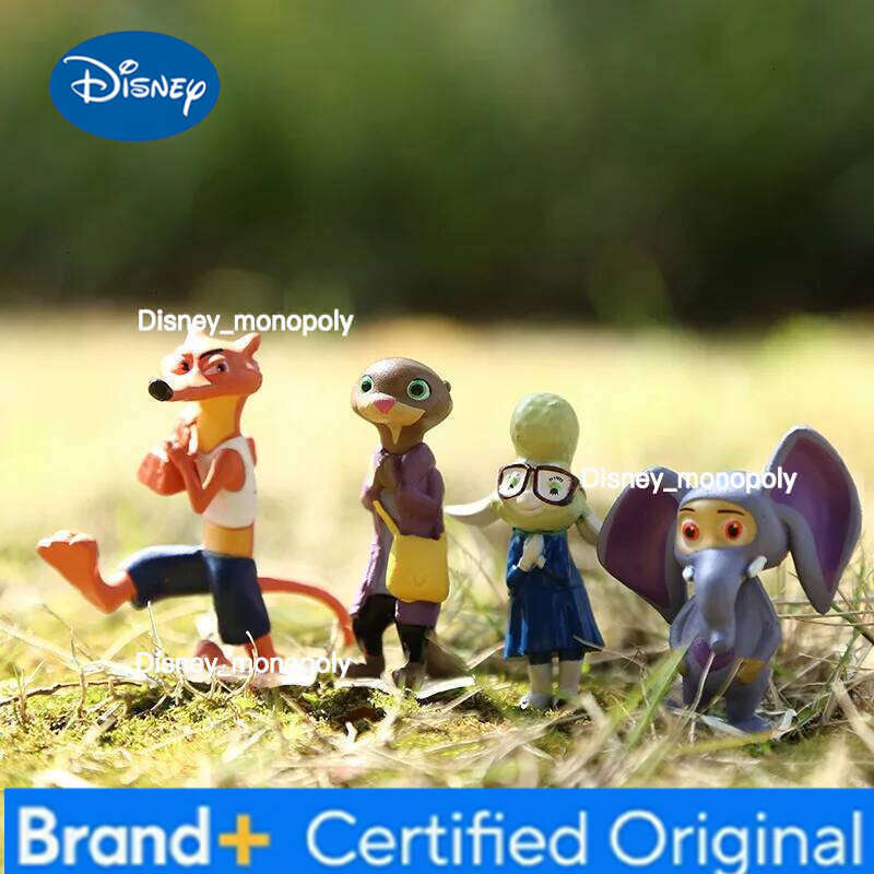 Disney 12Pcs/Set Cartoon Zootopia Fashion Trendy Action Figure Nick Fox Judy Toy Model Decor Children's Holiday Festival Gifts H260105 H260105