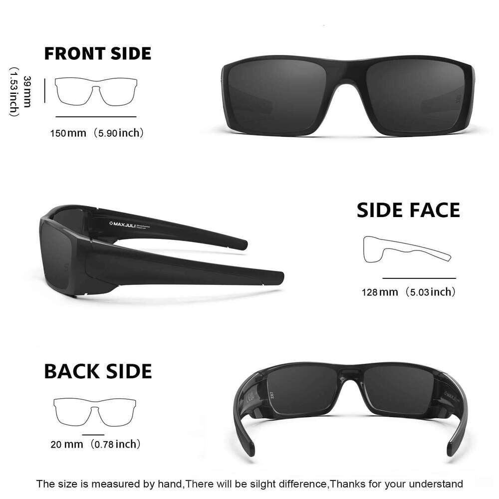 MAXJULI Z87 Men's Sunglasses TR90 Ultralight UV400 Protection Oversized Sports Driving Glasses for Big Wide Heads Z8236 XJ260105