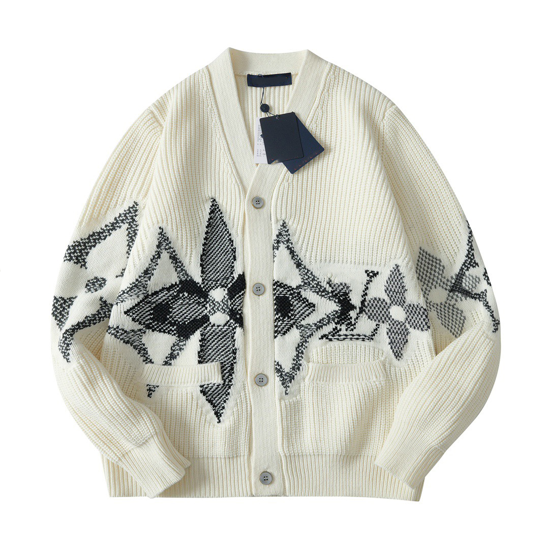 Men's Plus Size Hoodies & Sweatshirts jacquard letter knitted sweater in autumn / winter acquard knitting machine e Custom jnlarged detail crew neck cotton 6777833
