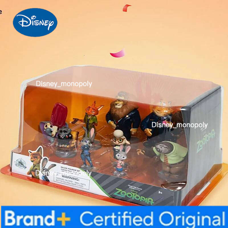Disney Official Zootopia Nick Judy Handmade Toy Gift Box Ornament for Boys and Girls' Birthday Gifts H260105 H260105