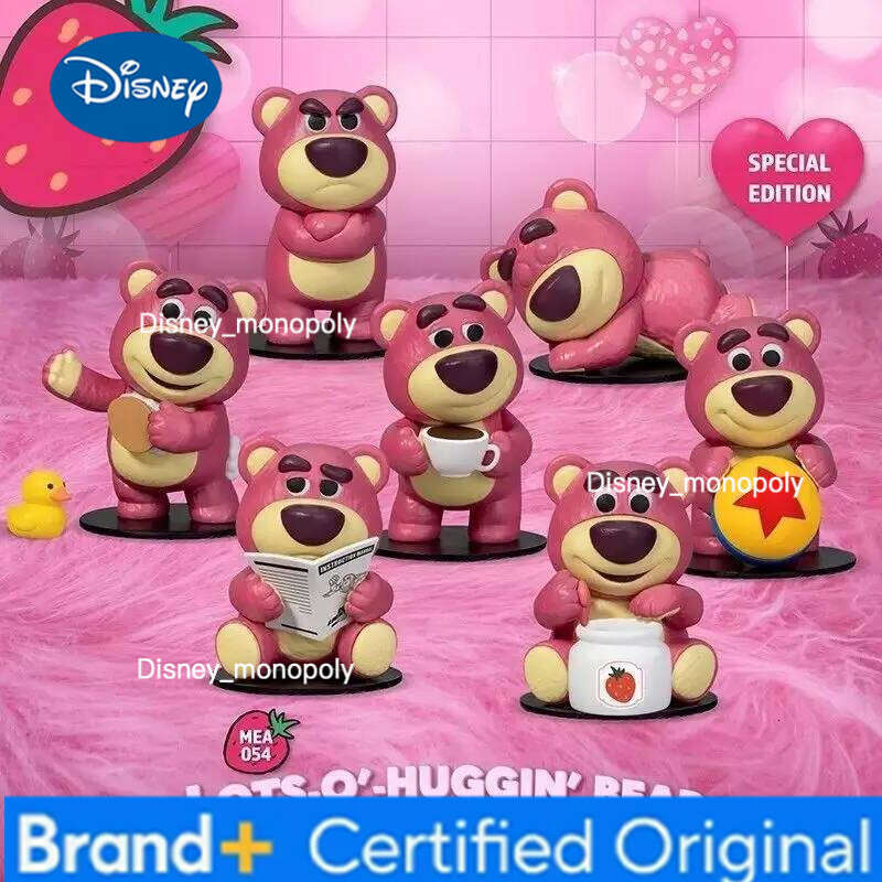 Disney Lotso Toy Story Afternoon Tea Surprise Blind Cartoon Trendy Handmade Doll Mysterious Box Car Desktop Ornament Gift H260105