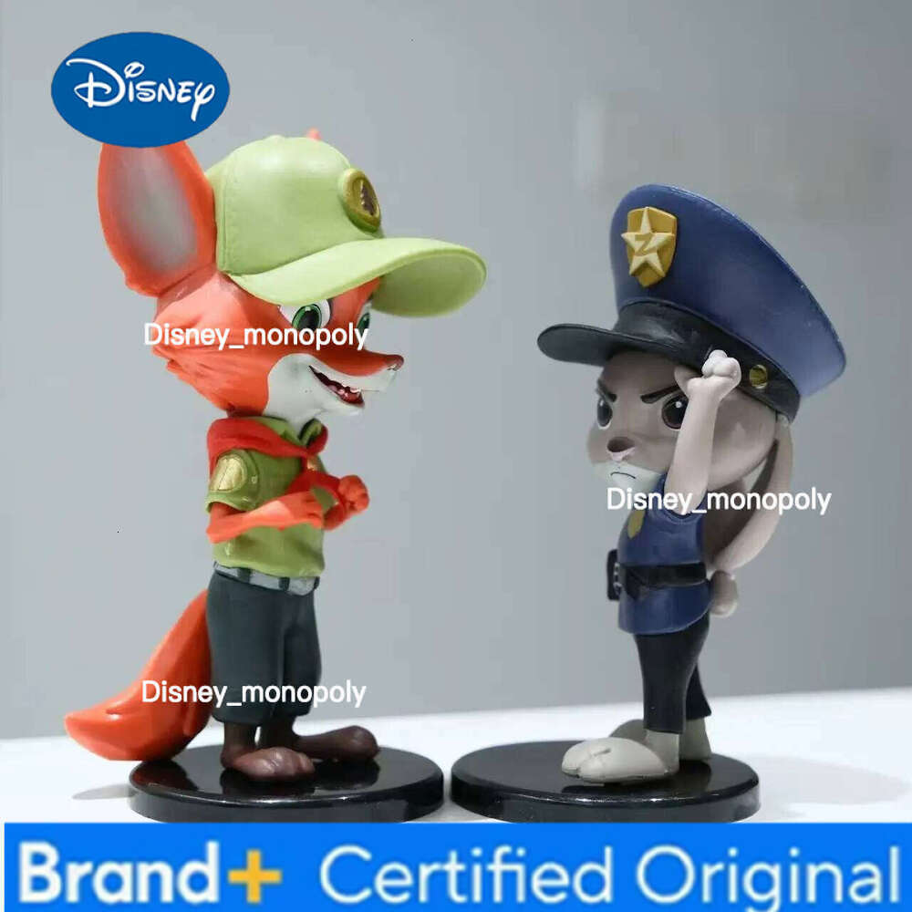 Disney Zootopia Judy Nick Fox Figurine Set - Bagged Collectible Toys For Boys And Girls Birthday Gift Action Figures Display H260105